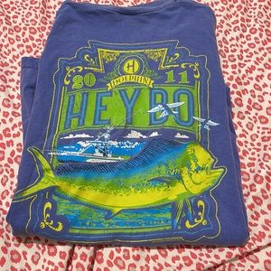 comfort colors short sleeve HeyBo Fish shirt